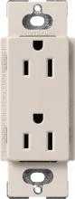 Lutron Electronics SCR-15-TP - SATIN COLOR 15 AMP RECEPTACLE TAUPE