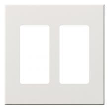 Lutron Electronics VWP-2R-WH - VAREO WALLPLATE 2GNG RECEPT WH