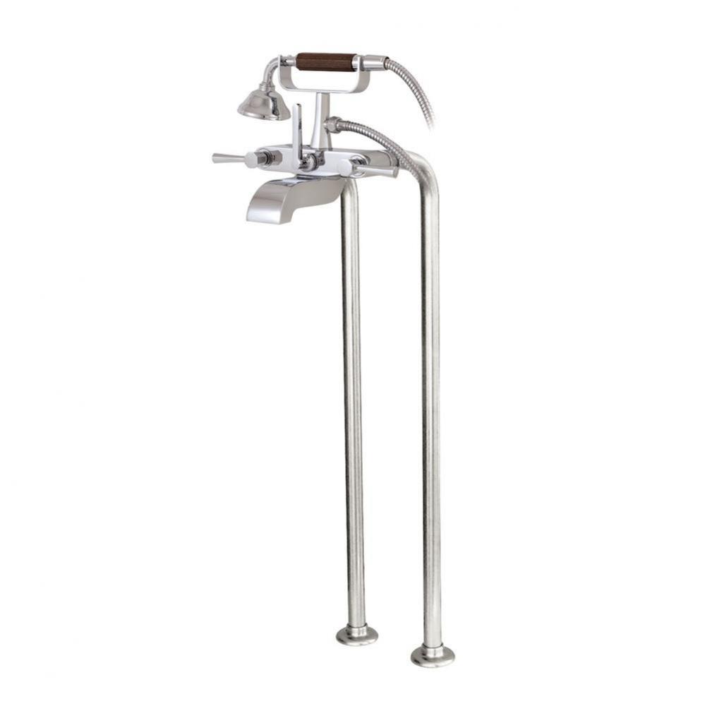 53086 Otto Cradle Tub Filler With Handshower  & Floor Risers