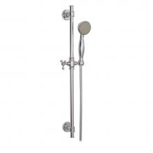Aquabrass ABSC12762255 - 12762 Complete Round  Shower Rail - 5 Functions