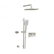 Aquabrass ABSZINABOX01BN - Inabox 1 Shower Faucet - 2 Way Shared - T12123 Valve Required