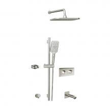 Aquabrass ABSZINABOX02BN - Inabox 2 Shower Faucet - 2 Way Shared - T12123 Valve Required