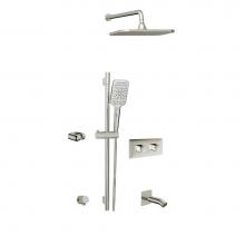 Aquabrass ABSZINABOX02GBN - Inabox 2 Shower Faucet - 2 Way Non Shared - T12123 Valve Required