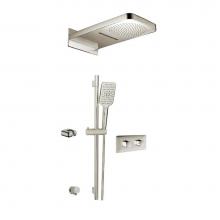 Aquabrass ABSZINABOX04GBN - Inabox 4 Shower Faucet - 3 Way Non Shared - T12123 Valve Required