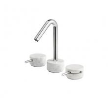 Aquabrass ABFBCL16BC110 - Cl16 Marmo Widespread Faucet 8''Cc- White