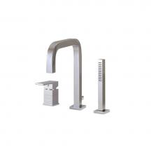 Aquabrass ABFBX7613110 - X7613 Xsquare 3 Pce  Tub Filler Faucet- Pressure Balance