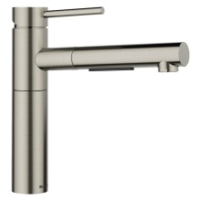 Blanco Canada 443256 - Alta II Low Arc Pull-Out Dual-Spray Kitchen Faucet - Satin Platinum