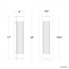  WS-W98518-27-BK - Chyzel Outdoor Wall Sconce Light