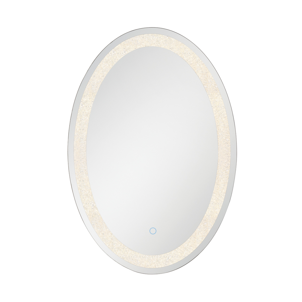 Mirror, LED, Back-lit, Oval, Cryst