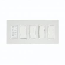 Eurofase EFSWTD4 - Eurofase EFSWTD4 Four Dimmers and One Timer with White Screwless Plate and Box