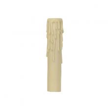 Satco Products Inc. 80/1629 - Candelabra Base Resin Half Drip; Ivory Finish; 7/8" Inside Diameter; 1-5/32" Outside