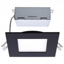  S11876 - 10 Watt; LED Direct Wire Downlight; Edge-lit; 4 inch; CCT Selectable; 120 volt; Dimmable; Square;