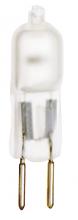 Satco Products Inc. S1908 - 10 Watt; Halogen; T3; Frosted; 2000 Average rated hours; 108 Lumens; Bi Pin G4 base; 12 Volt