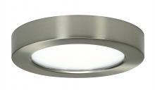 Satco Products Inc. S21518 - Blink - 10.5W- 5.5" Surface Mount LED - 5000K- Round Shape - Brushed Nickel Finish - 120V
