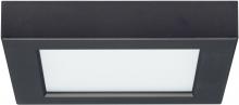Satco Products Inc. S21537 - Blink - 10.5W- 5.5" Surface Mount LED - 3000K- Square Shape - Black Finish - 120V