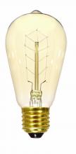 Satco Products Inc. S2414 - 40 Watt ST19 Incandescent; Clear; 3000 Average rated hours; 160 Lumens; Medium base; 120 Volt