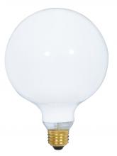  S3004 - 150 Watt G40 Incandescent; Gloss White; 4000 Average rated hours; 1550 Lumens; Medium base; 120 Volt