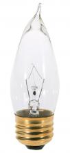 Satco Products Inc. S3265 - 40 Watt CA10 Incandescent; Clear; 1500 Average rated hours; 370 Lumens; Medium base; 120 Volt