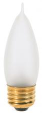 Satco Products Inc. S3268 - 40 Watt CA10 Incandescent; Frost; 1500 Average rated hours; 360 Lumens; Medium base; 120 Volt