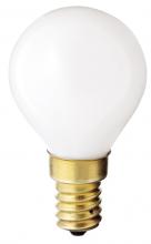 Satco Products Inc. S4708 - 40 Watt G14 Incandescent; Gloss White; 1500 Average rated hours; 330 Lumens; European base; 130
