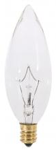Satco Products Inc. S4713 - 60 Watt B10 Incandescent; Clear; 1500 Average rated hours; 650 Lumens; European base; 120 Volt;