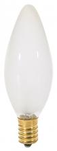 Satco Products Inc. S4715 - 40 Watt BA9 1/2 Incandescent; Frost; 1500 Average rated hours; 370 Lumens; European base; 120 Volt;