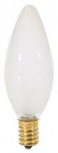 Satco Products Inc. S4716 - 60 Watt B10 Incandescent; Frost; 1500 Average rated hours; 650 Lumens; European base; 120 Volt;