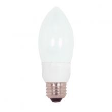 Satco Products Inc. S5591 - 7 Watt; B11 Compact Fluorescent; 5000K; 82 CRI; Medium base; 120 Volt
