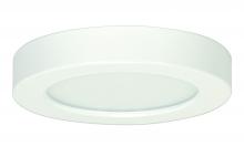 Satco Products Inc. S9323 - 10.5 watt; 5.5" Flush Mount LED Fixture; 3000K; Round Shape; White Finish; 120 volts