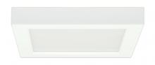 Satco Products Inc. S9332 - 13.5 watt; 7" Flush Mount LED Fixture; 2700K; Square Shape; White Finish; 120 volts