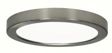 Satco Products Inc. S9337 - 18.5 watt; 9" Flush Mount LED Fixture; 2700K; Round Shape; Brushed Nickel Finish; 120 volts