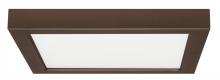 Satco Products Inc. S9342 - 18.5 watt; 9" Flush Mount LED Fixture; 2700K; Square Shape; Bronze Finish; 120 volts