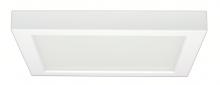 Satco Products Inc. S9363 - 18.5 watt; 9" Flush Mount LED Fixture; 5000K; Square Shape; White Finish; 120 volts