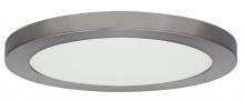 Satco Products Inc. S9651 - 25 watt; 13" Flush Mount LED Fixture; 3000K; Round Shape; Brushed Nickel Finish; 120 volts