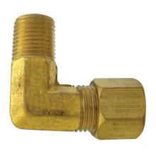 Paulin D69-8B - 1/2"x1/4" Compression Elbow 90° Brass