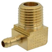 Paulin D469-4A - 1/4"x1/8" Sure-Barb Elbow 90° (To Male Pipe) Brass