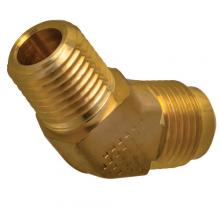 Paulin DF54-6D - 3/8"x1/2" Flare Elbow 45° Forged Brass
