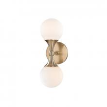 Hudson Valley 3302-AGB - 2 LIGHT WALL SCONCE