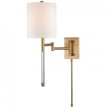 Hudson Valley 9421-AGB - 1 LIGHT WALL SCONCE WITH PLUG