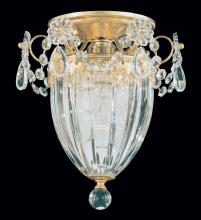 Schonbek 1870 1239-22 - Bagatelle 1 Light 120V Semi-Flush Mount in Heirloom Gold with Clear Heritage Handcut Crystal