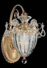 Schonbek 1870 1240-22 - Bagatelle 1 Light 120V Wall Sconce in Heirloom Gold with Clear Heritage Handcut Crystal