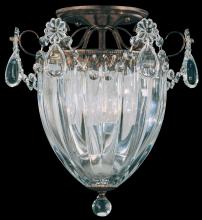 Schonbek 1870 1242-22 - Bagatelle 3 Light 120V Semi-Flush Mount in Heirloom Gold with Clear Heritage Handcut Crystal