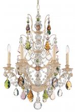  5770-48H - Bordeaux 6 Light 120V Chandelier in Antique Silver with Clear Heritage Handcut Crystal