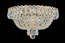  2616-211O - Camelot 3 Light 120V Flush Mount in Aurelia with Clear Optic Crystal