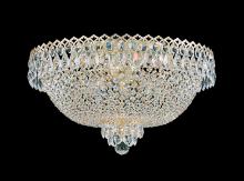  2618-211O - Camelot 6 Light 120V Flush Mount in Aurelia with Clear Optic Crystal