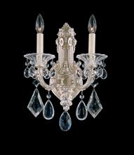 Schonbek 1870 5070-27S - La Scala 2 Light 120V Wall Sconce in Parchment Gold with Clear Crystals from Swarovski