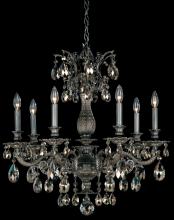 Schonbek 1870 5677-26S - Milano 7 Light 120V Chandelier in French Gold with Clear Crystals from Swarovski