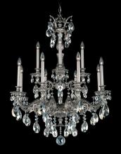 Schonbek 1870 5683-26S - Milano 12 Light 120V Chandelier in French Gold with Clear Crystals from Swarovski
