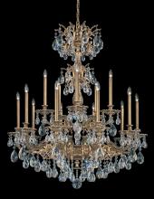 Schonbek 1870 5686-26S - Milano 15 Light 120V Chandelier in French Gold with Clear Crystals from Swarovski