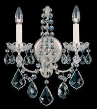 Schonbek 1870 3651-211H - New Orleans 2 Light 120V Wall Sconce in Aurelia with Clear Heritage Handcut Crystal